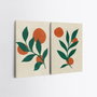 Wallity Conjunto de 2 Cuadros Decorativos de Lienzo Multicolor 50 x 70 cm